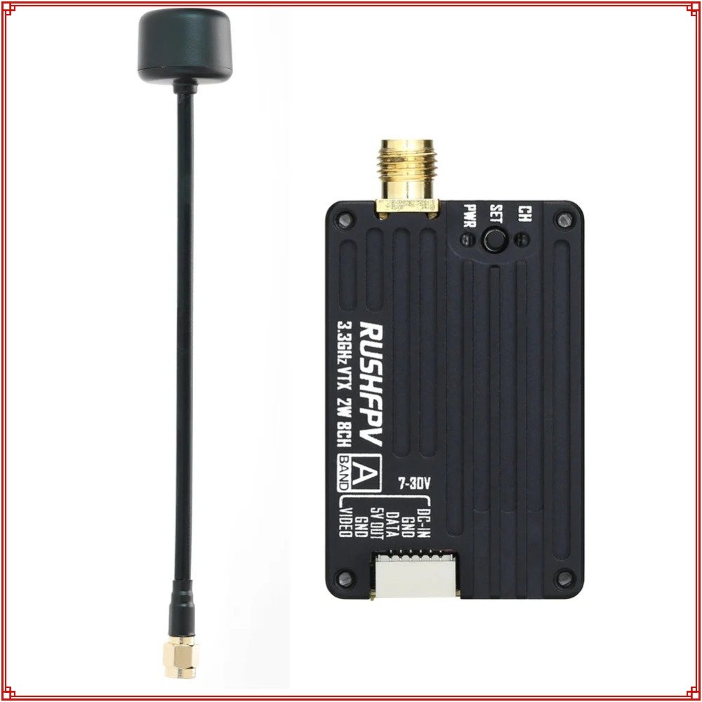 Fpv Drone Vtx - Novo Transmissor RUSHFPV 3.3G 2W VTX