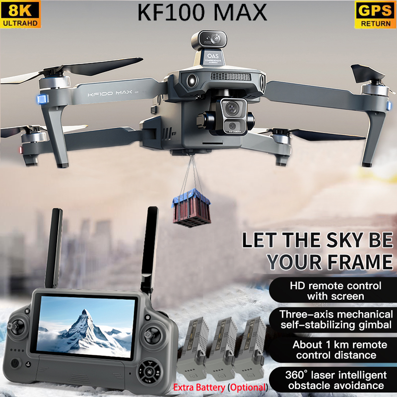 Fpv Drone Charger - Kf100 max gps drone 4k câmera