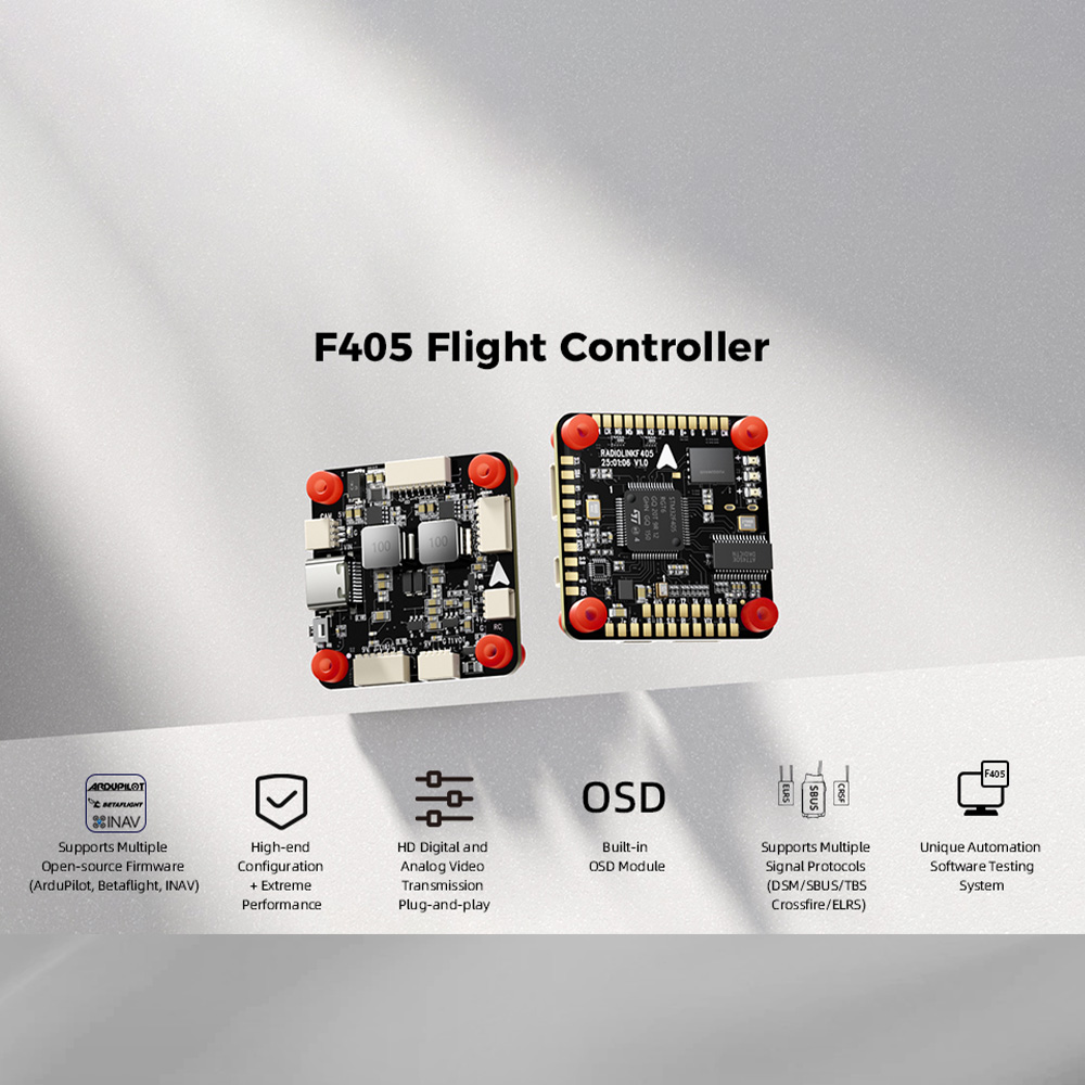 Pilha de vôo Radiolink F405 F4 - Fpv Drone Flight Controller avaliação e preço