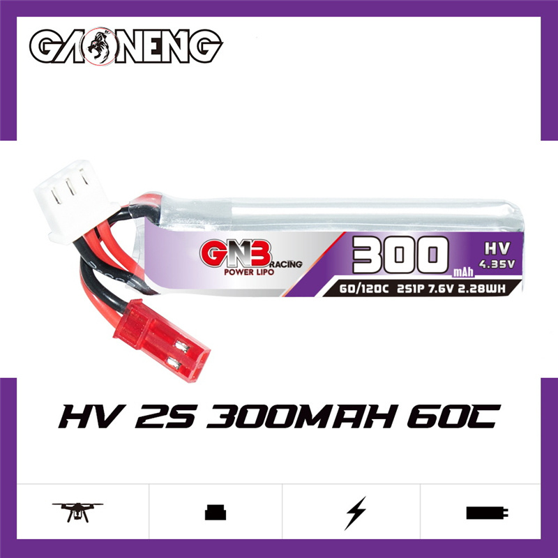 GAONENG GNB 2S 7.6V 300mAh 60C - Fpv Drone Battery avaliação e preço